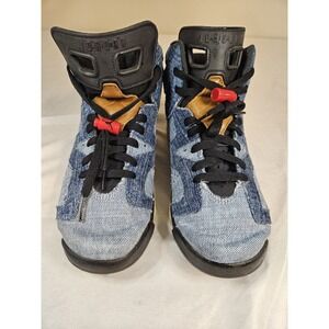Nike Air Jordan 6 Retro GS 'Washed Denim' sneakers.  Size 7y